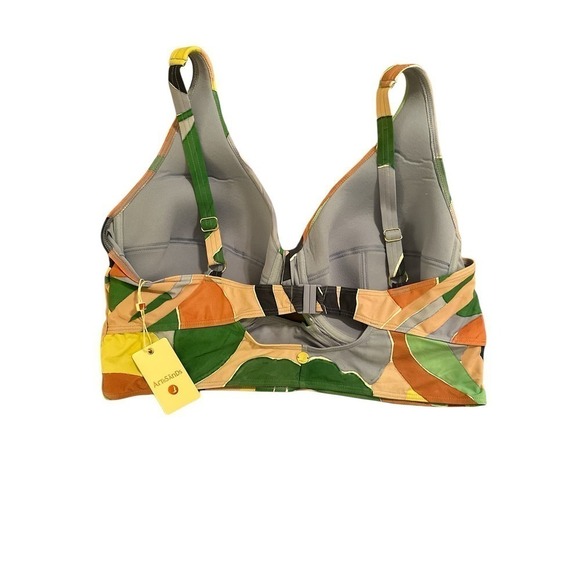 Artesands Women's Cezanne Underwire Beach Bikini Top Plus Size 20 Multicolor NWT - Picture 4 of 4
